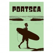 Retro Print | Surf Portsea | Australia | Green